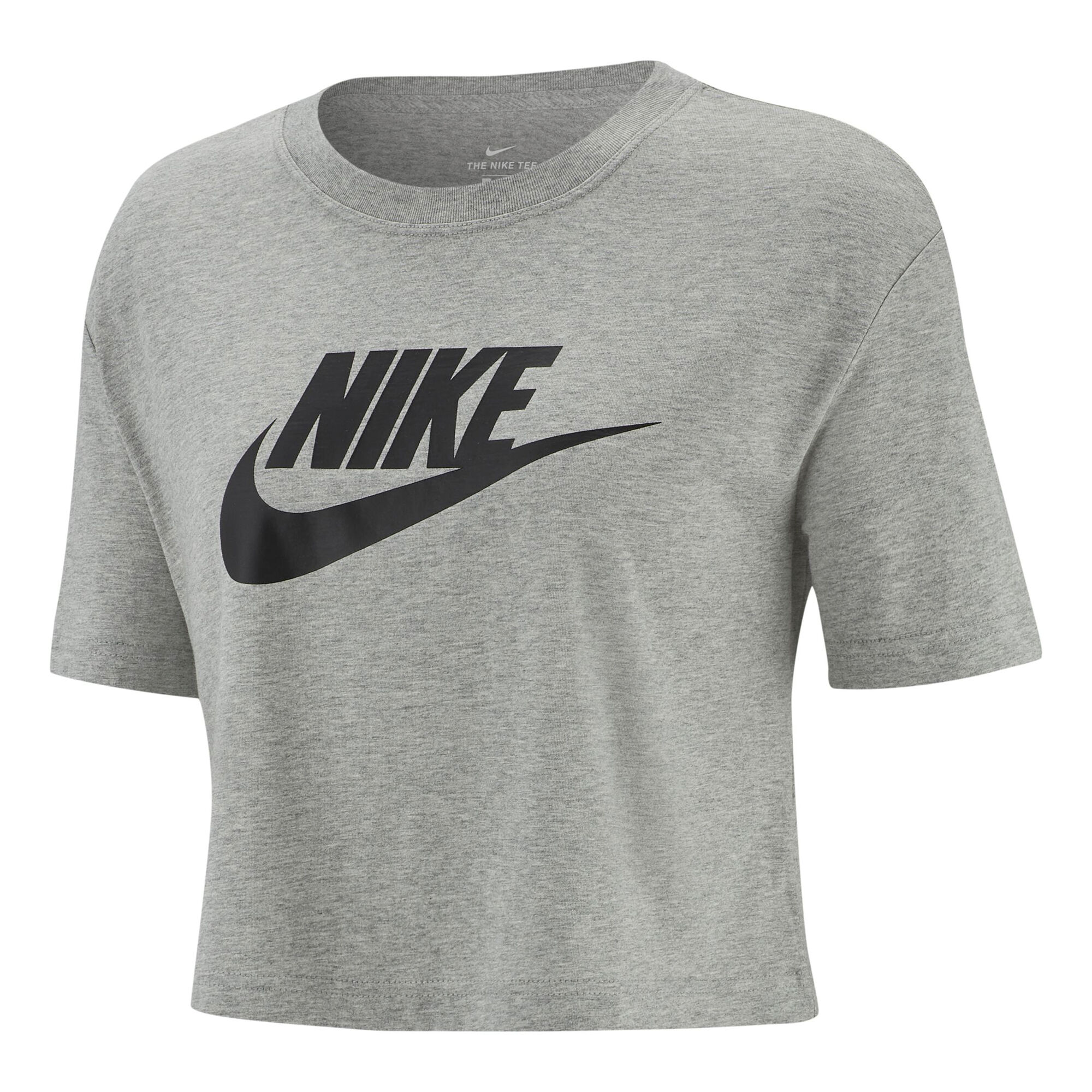 hout Bad ongebruikt Nike Sportswear Essential Crop T-shirt Dames - Grijs, Zwart online kopen |  Tennis-Point