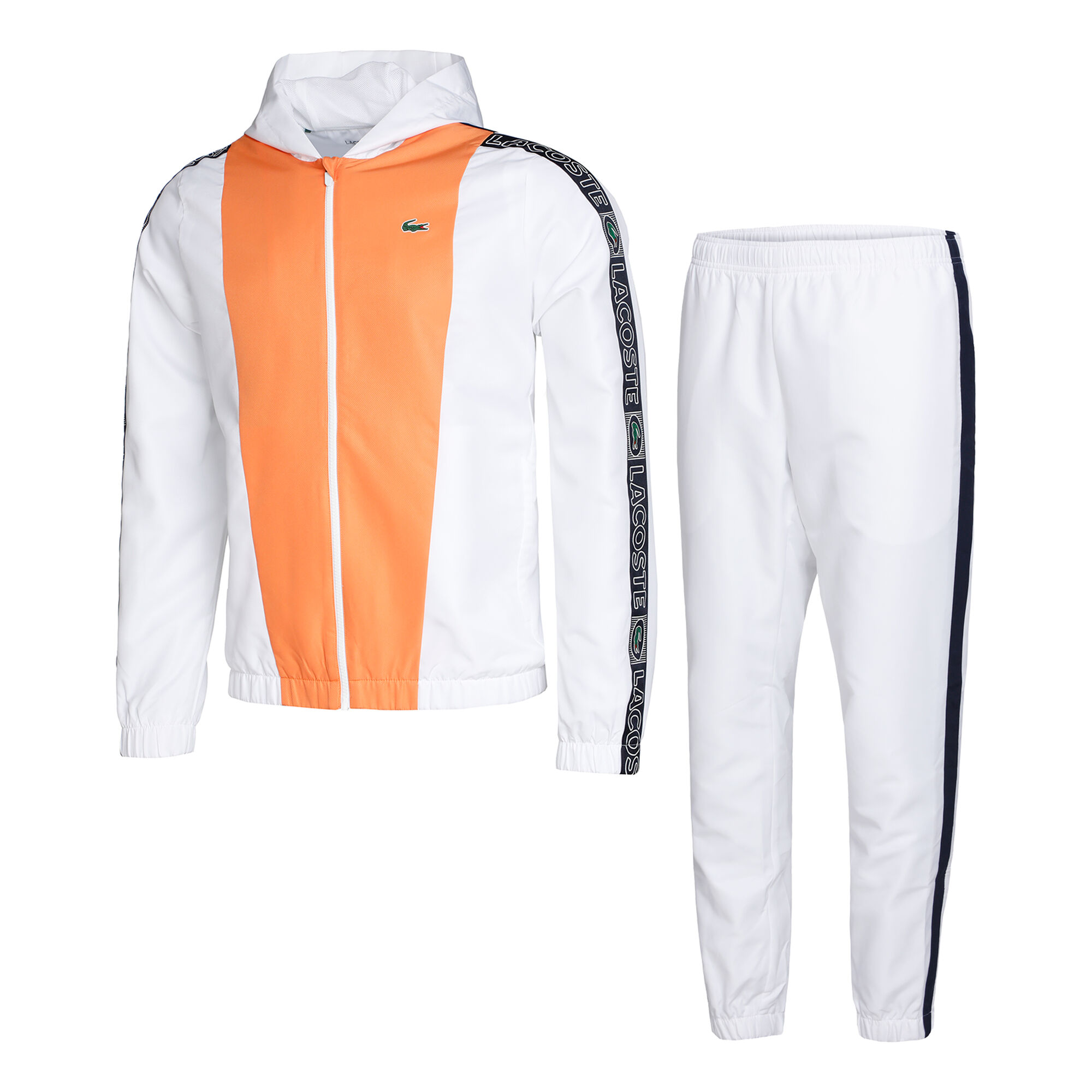 Speels deadline zelf Lacoste Tennis Trainingspak Heren - Wit, Oranje online kopen | Tennis-Point